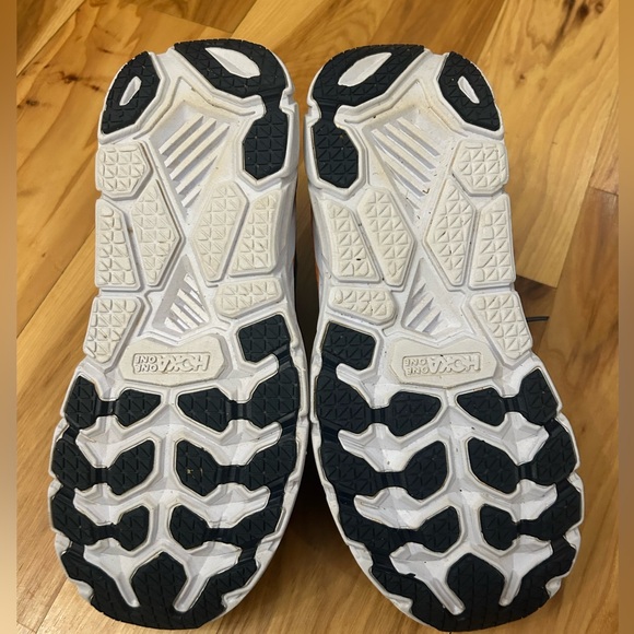 HOKA One One Women’s W Clifton 7 Running Training Shoes Navy Orange Size 8 - Picture 5 of 6